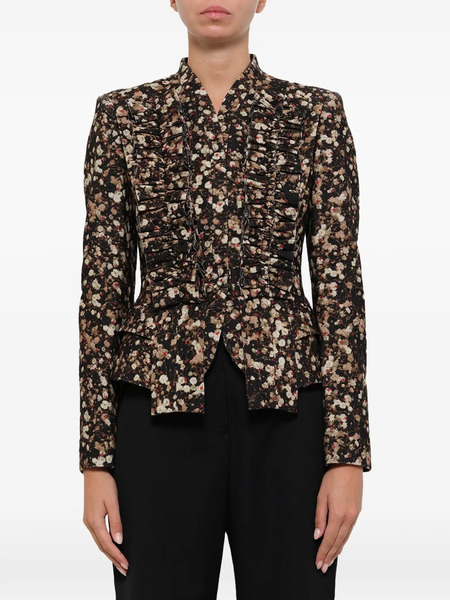  Givenchy Ruffled Blazer - Marrone 