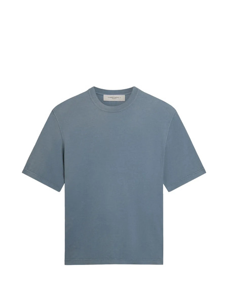  Golden Goose T-shirt Con Logo Ricamato - Blu 