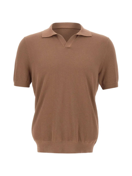  Gran Sasso T-shirt Con Scollo A V - Marrone 