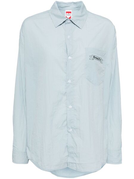  Ground Zero Camicia Con Stampa - Blu 
