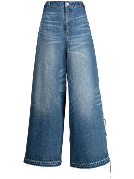  Ground Zero Jeans A Gamba Ampia - Blu 