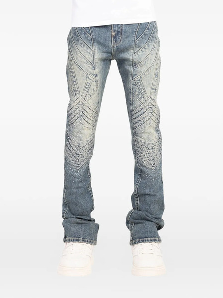 Guapi Jeans Knight Con Decorazione - Blu 