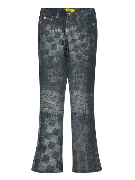  Guapi Jeans Obsidian Black Racer - Nero 