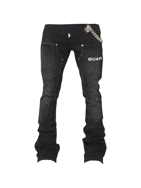  Guapi Jeans Testurizzati - Nero 