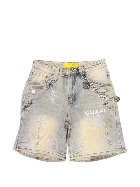  Guapi Shorts Con Decorazione - Blu 