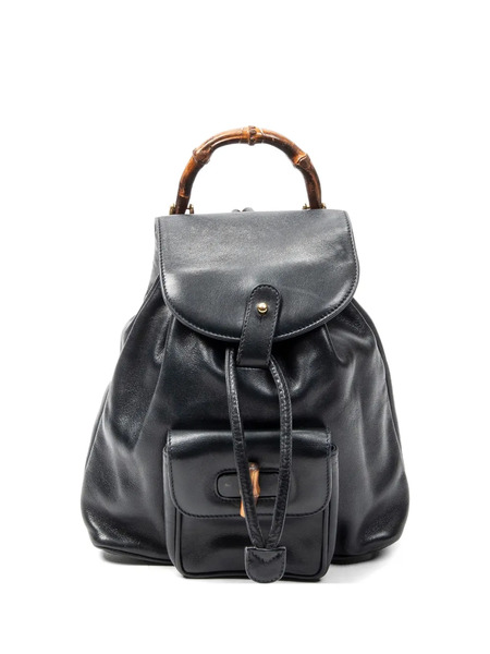  Gucci Pre-owned Zaino Bamboo - Blu 