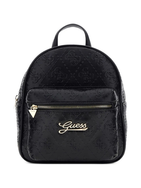  Guess Kids Mini Embossed Zip-up Backpack - Nero 