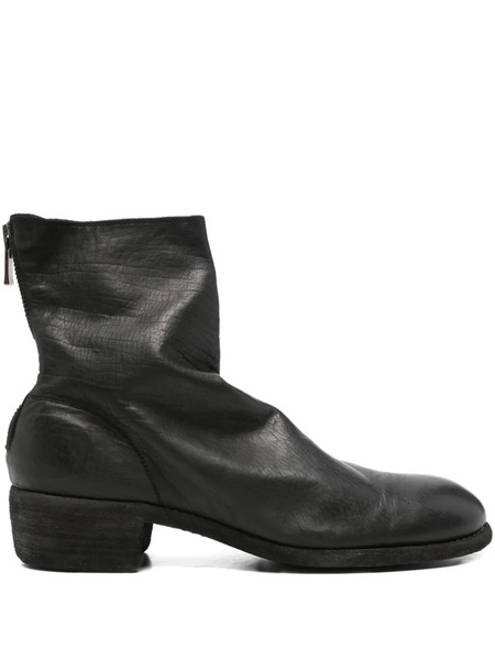  Guidi Stivali In Pelle - Nero 