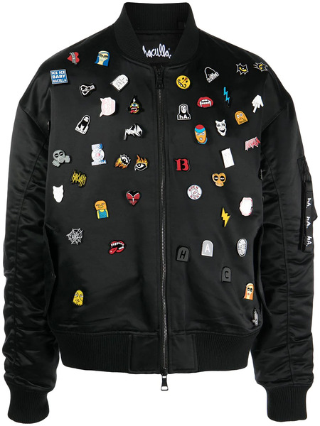  Haculla Bomber Con Decorazione - Nero 