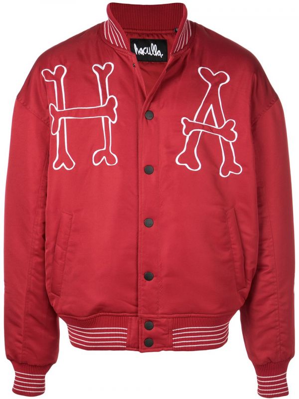  Haculla Bomber Con Ricamo - Rosso 