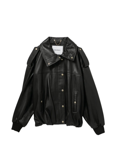  Halfboy Giacca In Pelle - Nero 