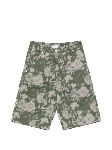  Halfboy Shorts A Fiori - Verde 