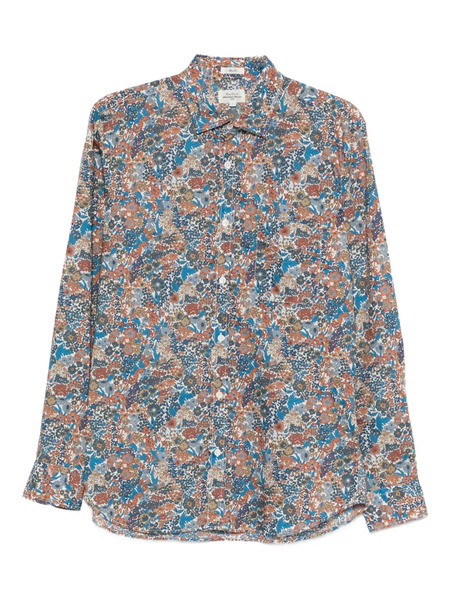  Hartford Camicia A Fiori - Blu 