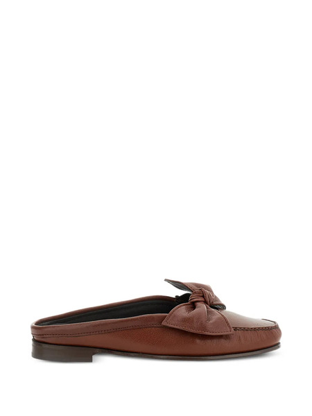  Hereu Mules Con Fiocco - Marrone 