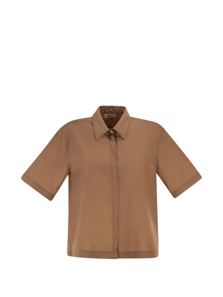  Herno Camicia Con Maniche Corte - Marrone 