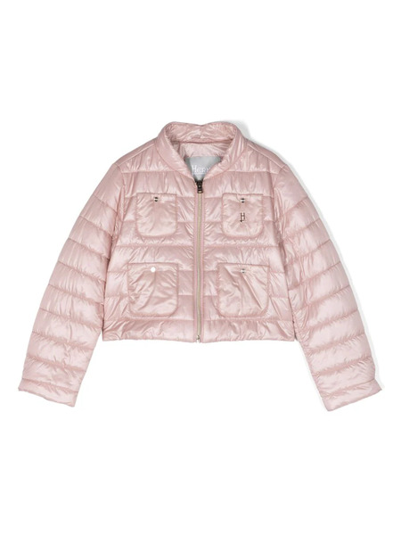  Herno Kids Piumino Con 4 Tasche - Rosa 