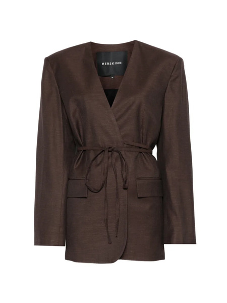  Herskind Blazer Oversize Indiana - Marrone 