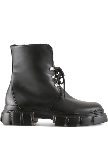  Hogl Anfibi Winter Con Suola Chunky - Nero 