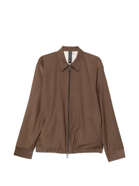  Hosio Giacca-camicia Con Zip - Marrone 