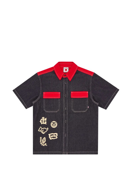  Icecream Camicia Con Design Patchwork - Nero 