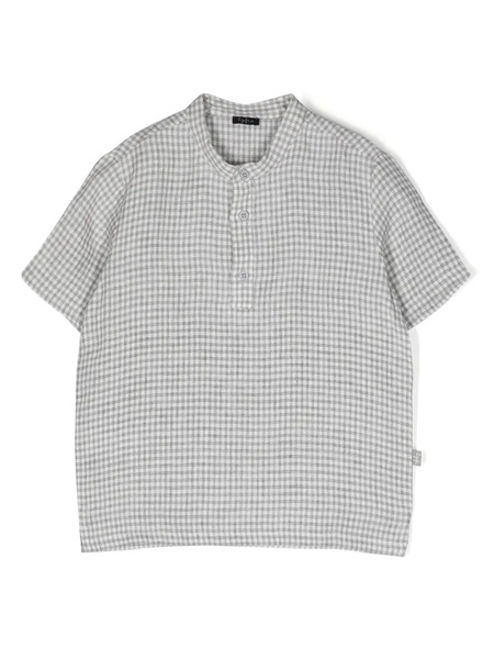  Il Gufo Camicia A Quadri - Grigio 