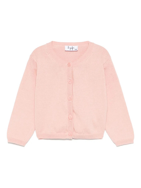  Il Gufo Cardigan In Cotone - Rosa 