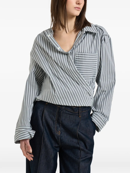  Iro Camicia A Righe - Grigio 