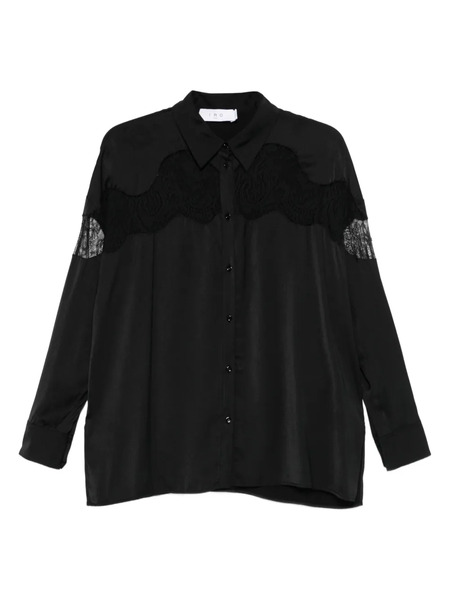  Iro Camicia Con Inserti In Pizzo - Nero 