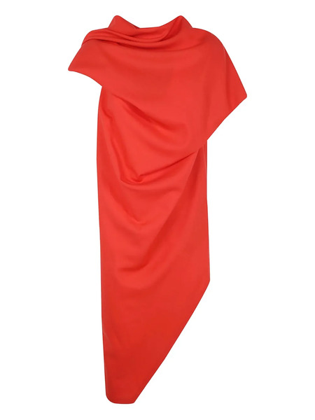  Issey Miyake Abito Midi Asimmetrico - Rosso 