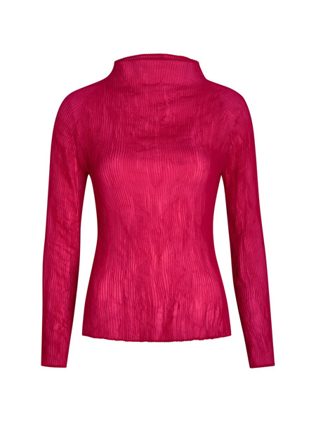 Issey Miyake Top A Maniche Lunghe - Rosa 