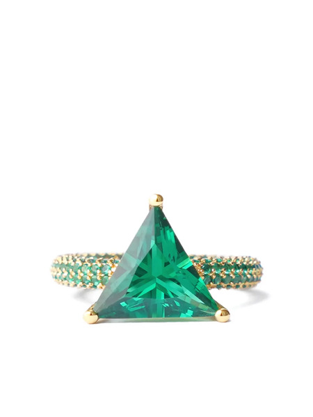  Izabel Display Anello Mega Triangle - Verde 