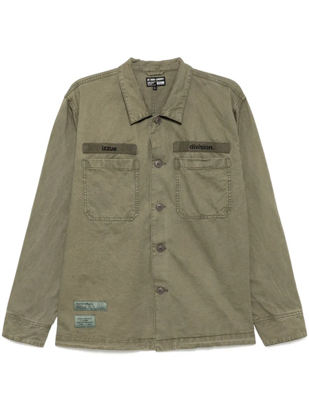  Izzue Camicia Con Ricamo - Verde 