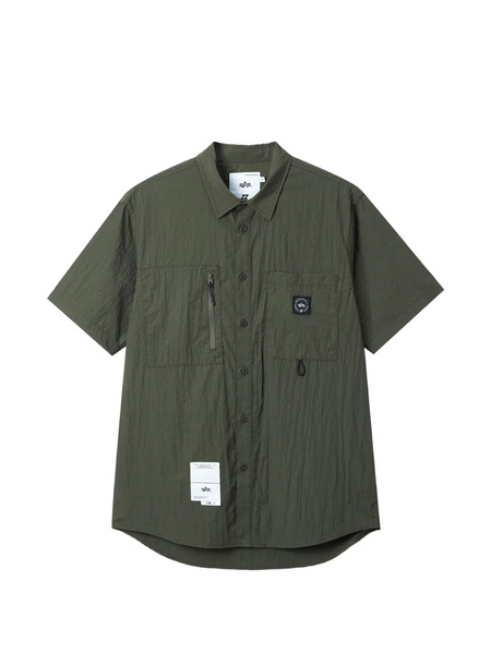  Izzue Camicia Con Tasche Con Zip - Verde 