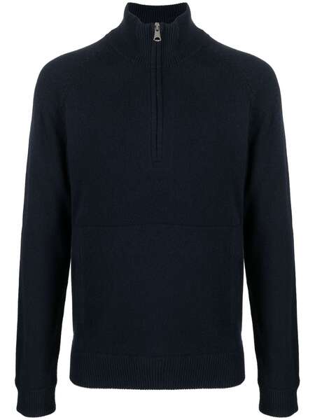 J.lindeberg Maglione Collin Con Mezza Zip - Blu 