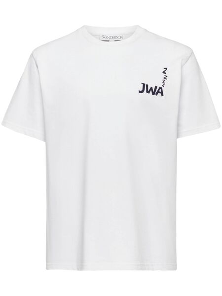  Jw Anderson T-shirt Jwa Con Stampa - Bianco 