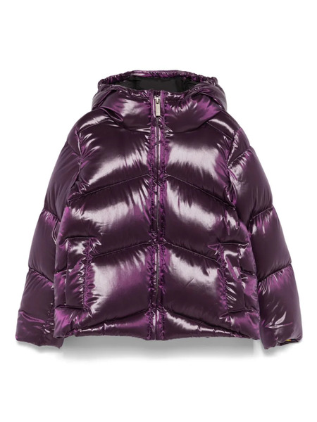  K Way Kids Piumino Con Cappuccio - Viola 