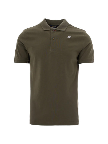  K-way Polo Con Applicazione Logo - Verde 