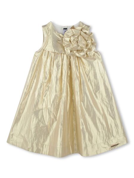  Karl Lagerfeld Kids Abito A Fiori - Oro 