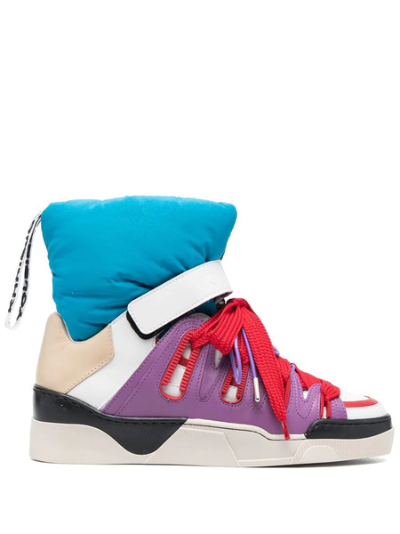  Khrisjoy Sneakers Alte Puff Trapuntate - Blu 