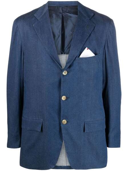  Kiton Blazer Monopetto - Blu 