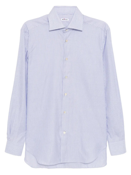  Kiton Camicia A Righe - Blu 
