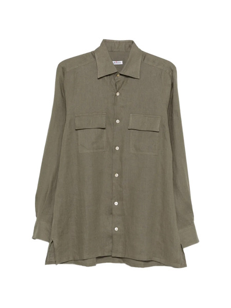  Kiton Camicia Con Tasca - Verde 