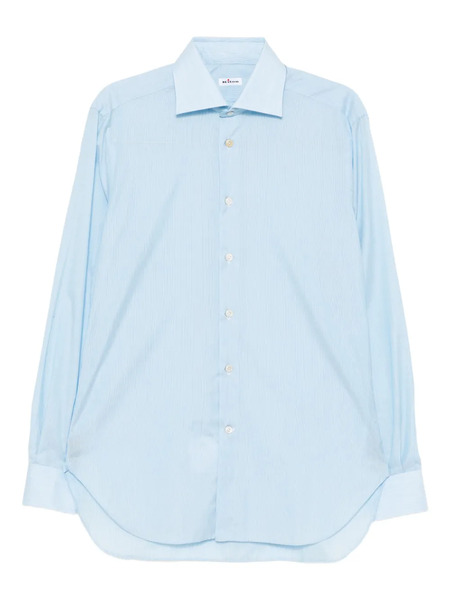  Kiton Camicia In Cotone - Blu 