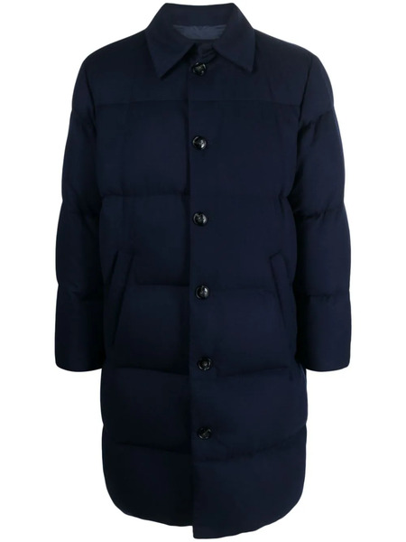  Kiton Cappotto Imbottito - Blu 