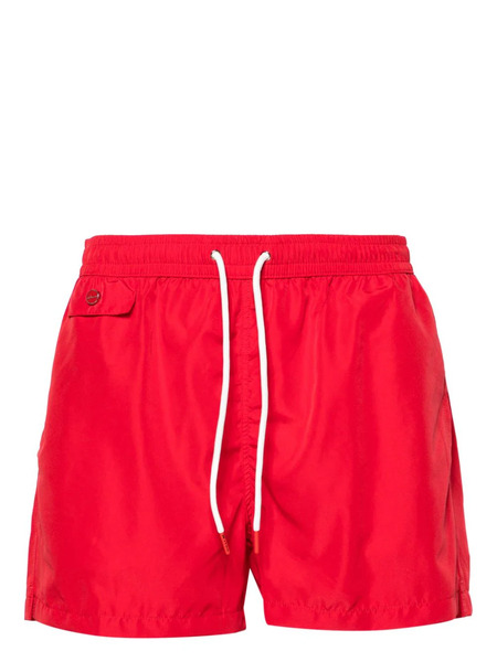  Kiton Costume Da Bagno Con Coulisse - Rosso 