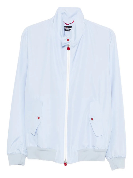  Kiton Giacca Con Zip - Blu 