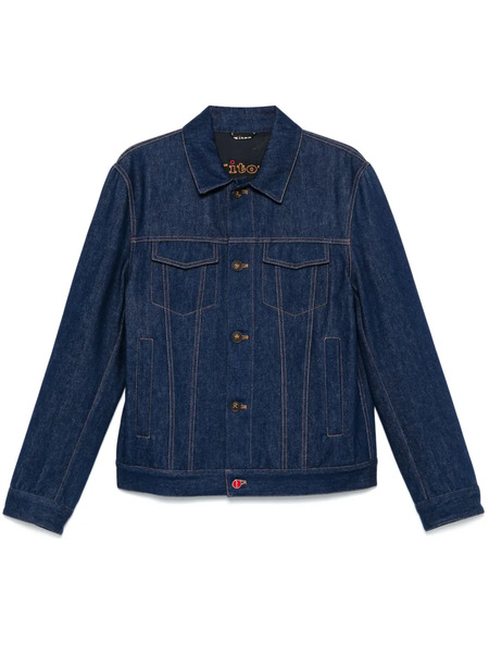  Kiton Giacca Denim - Blu 