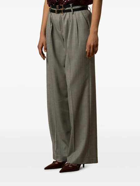  Kocca Pantaloni Gregor Con Pieghe - Grigio 