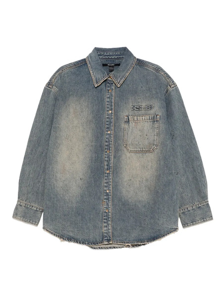 Ksubi Camicia Denim A Maniche Lunghe - Blu 