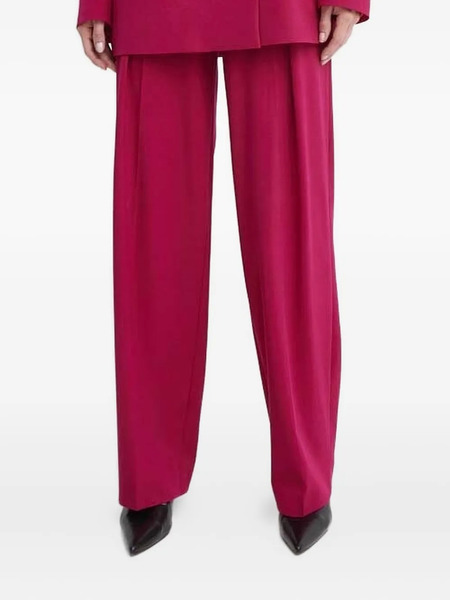  La Mania Pantaloni Con Pieghe Frontali - Rosa 